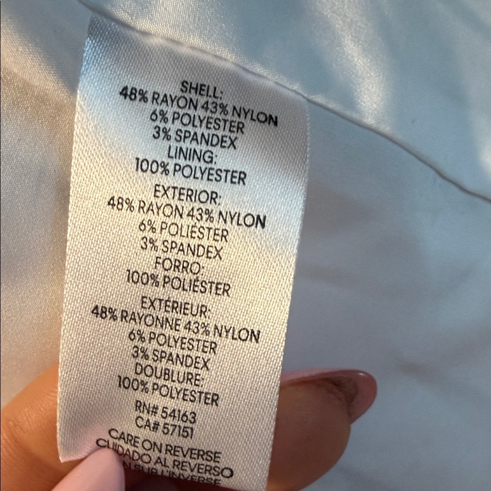NWOT Calvin Klein White and Charcoal Striped Blazer - Picture 9 of 10